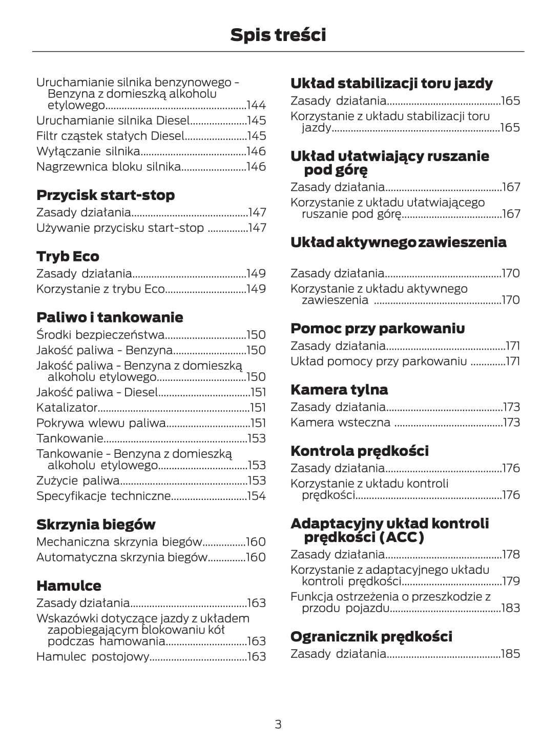 2012-2013 Ford Mondeo Owner's Manual | Polish