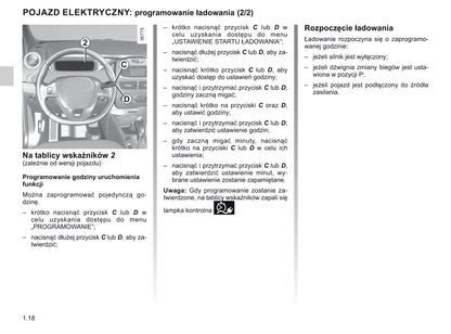 2018-2019 Renault Zoe Owner's Manual | Polish