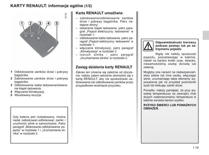 2018-2019 Renault Zoe Owner's Manual | Polish