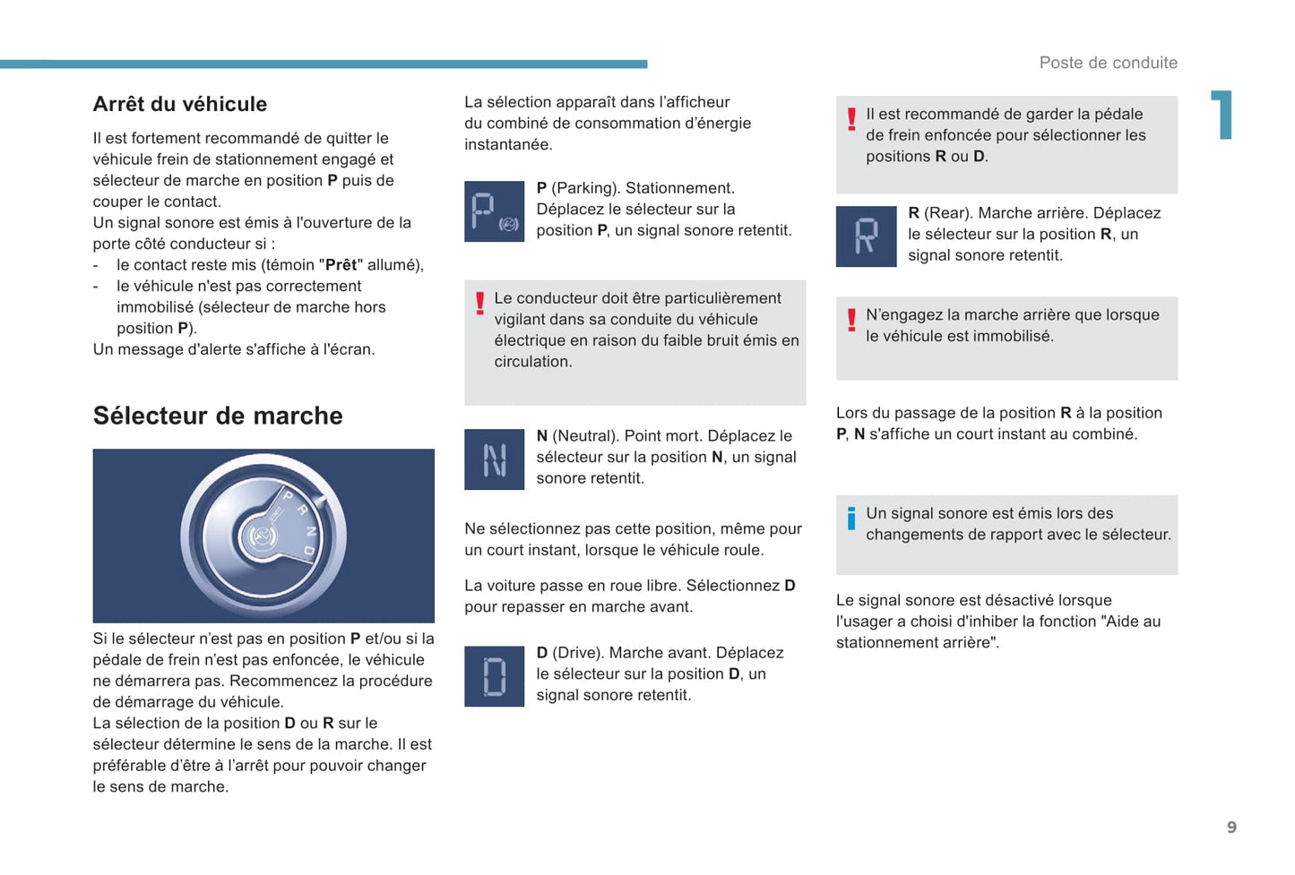 2017-2022 Peugeot Partner Electric/Partner Tepee Electric Manuel du propriétaire | Français