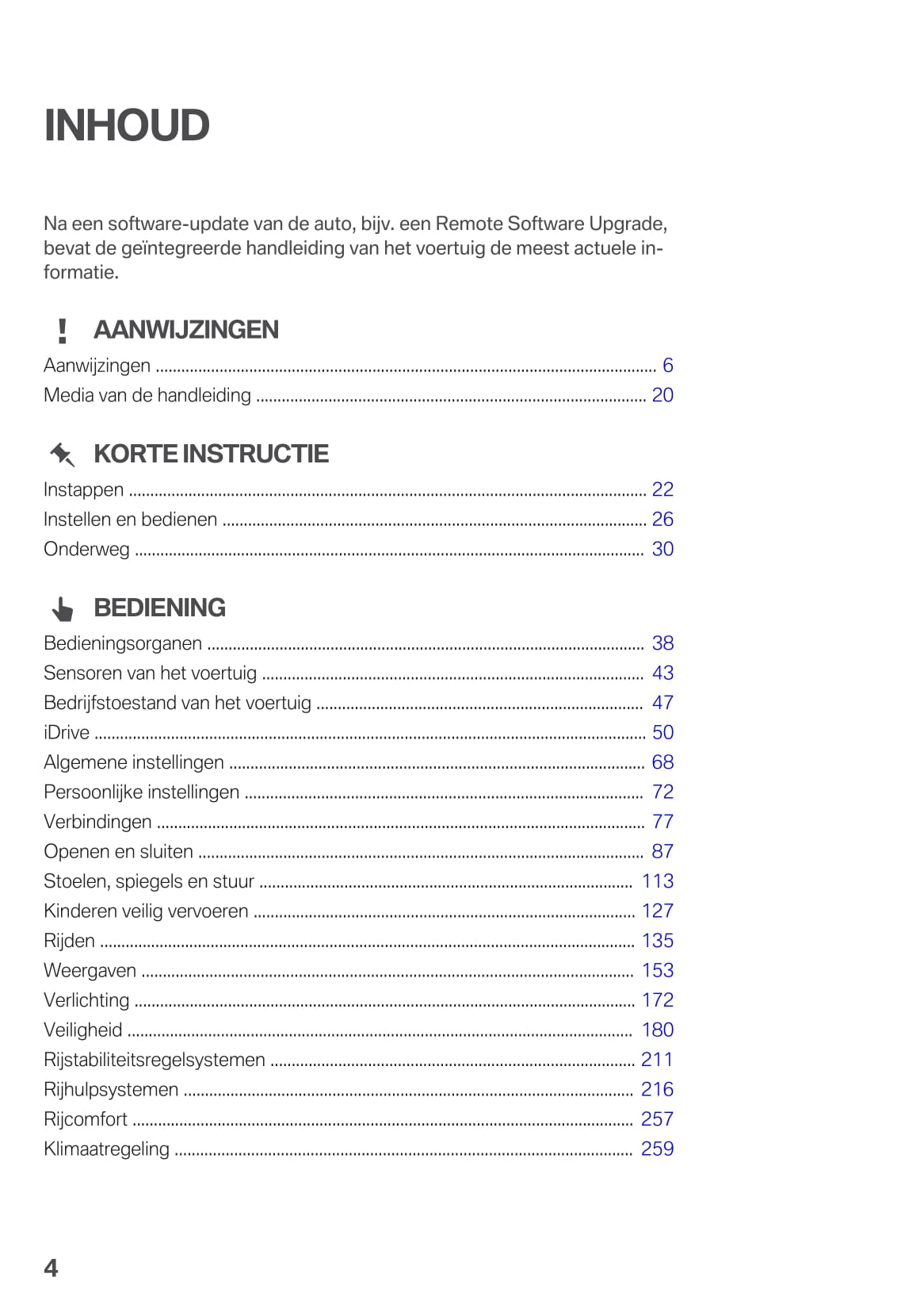 2020-2021 BMW X4 Owner's Manual | Dutch