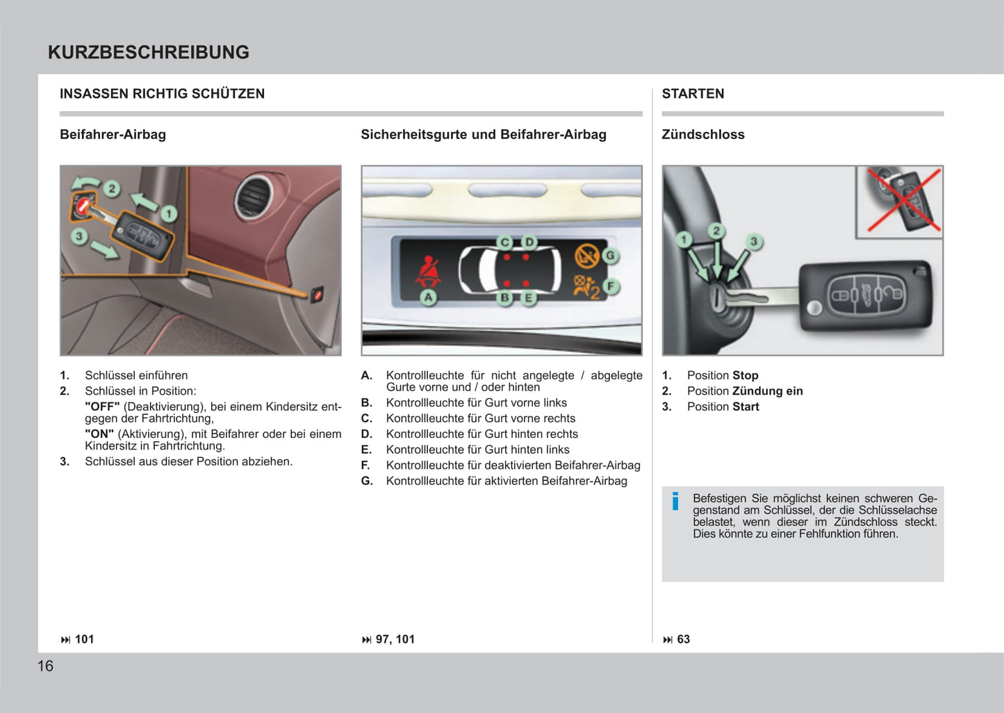 2011-2013 Peugeot 308 CC Bedienungsanleitung | Deutsch