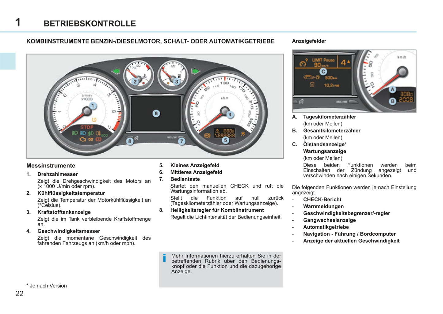 2011-2013 Peugeot 308 CC Bedienungsanleitung | Deutsch