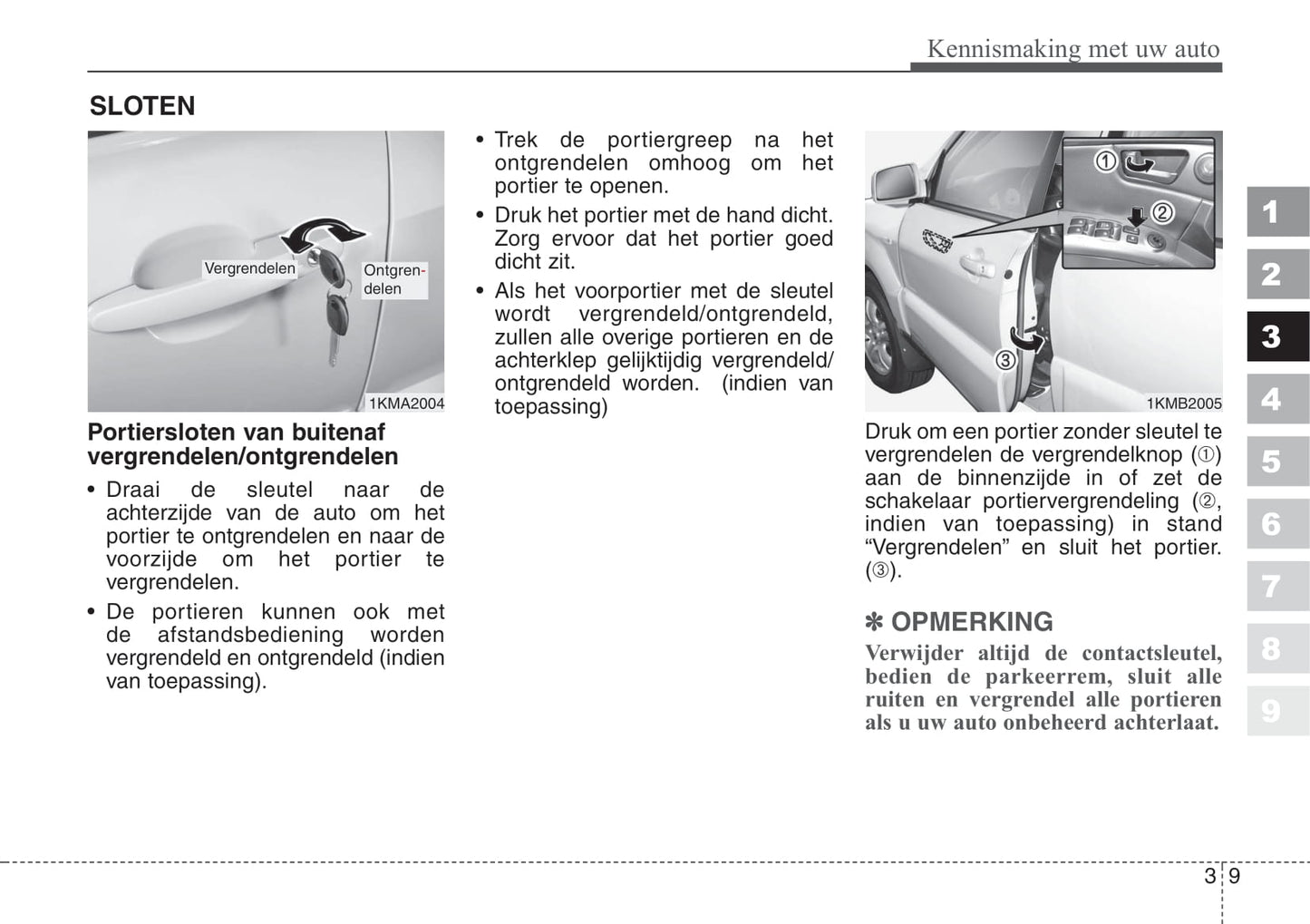 2007-2008 Kia Sportage Gebruikershandleiding | Nederlands