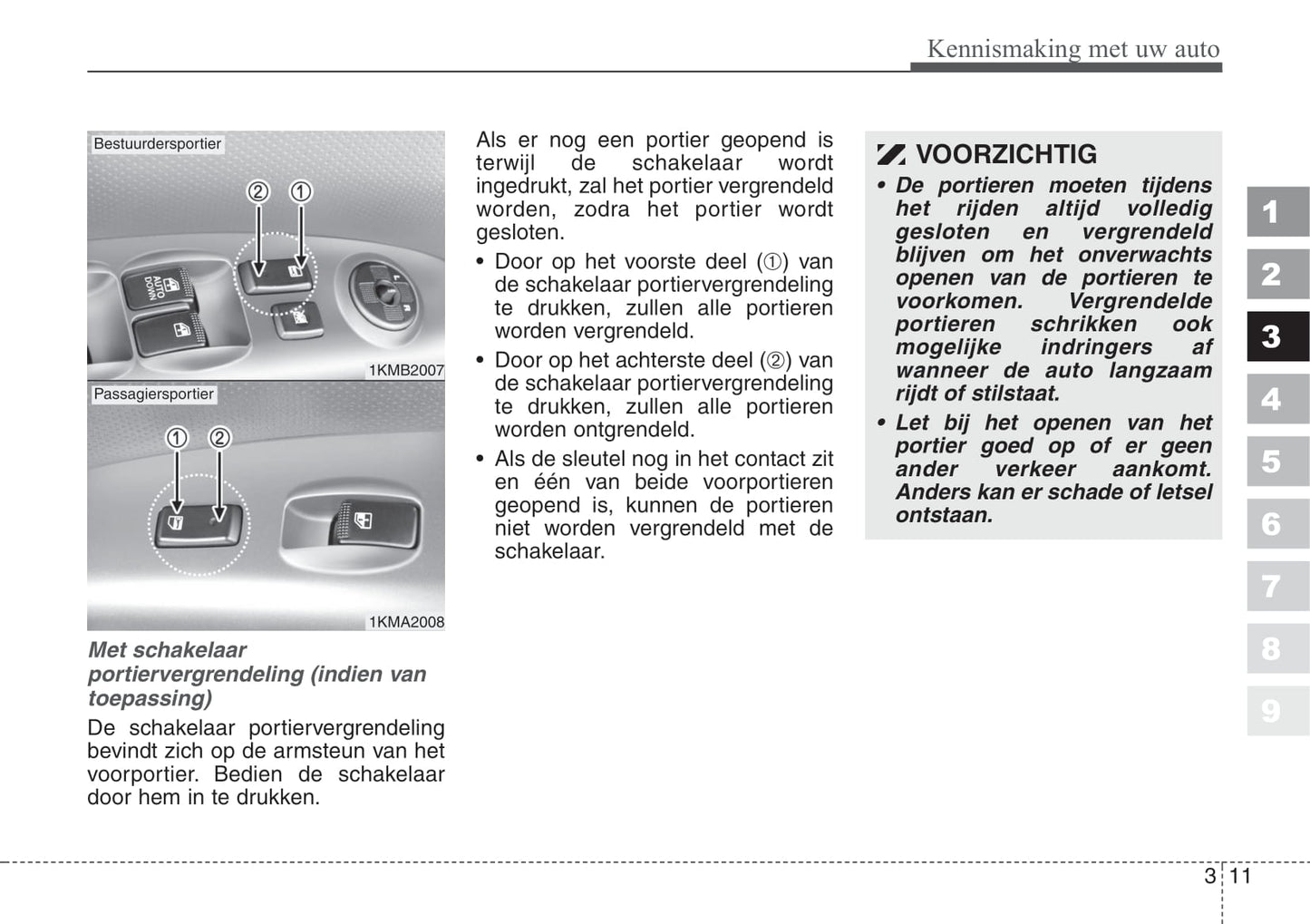 2007-2008 Kia Sportage Gebruikershandleiding | Nederlands