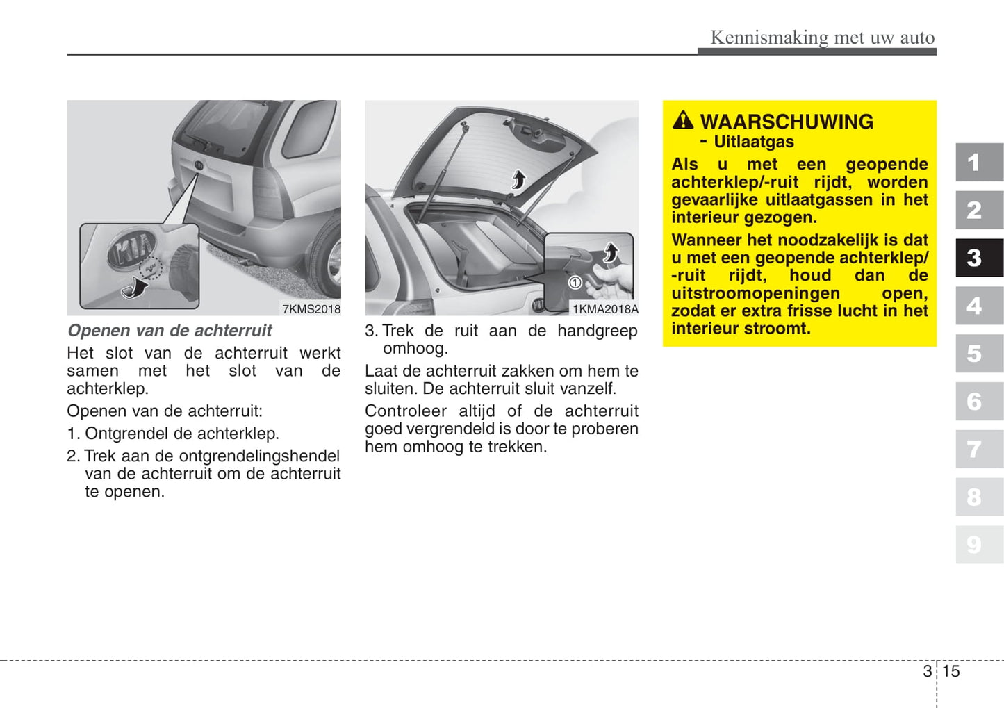 2007-2008 Kia Sportage Gebruikershandleiding | Nederlands