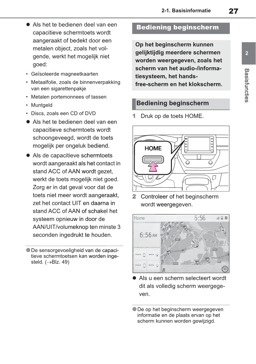 Toyota Touch Multimedia & Navigatiesysteem Handleiding 2019