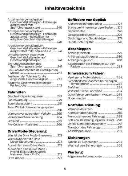 2021-2022 Ford Explorer Gebruikershandleiding | Duits