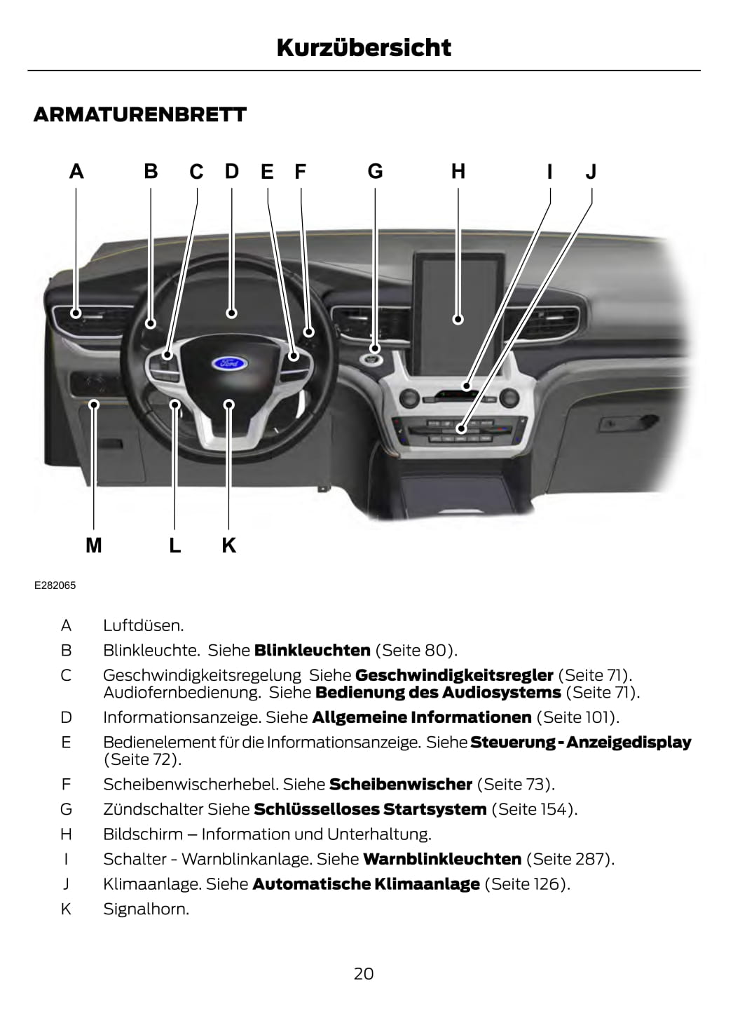 2021-2022 Ford Explorer Gebruikershandleiding | Duits