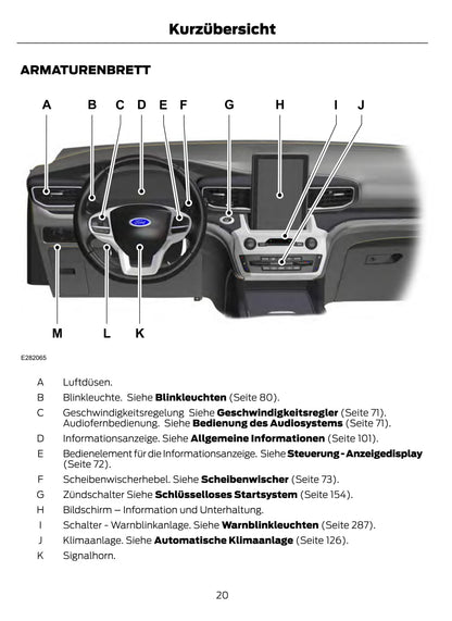 2021-2022 Ford Explorer Gebruikershandleiding | Duits