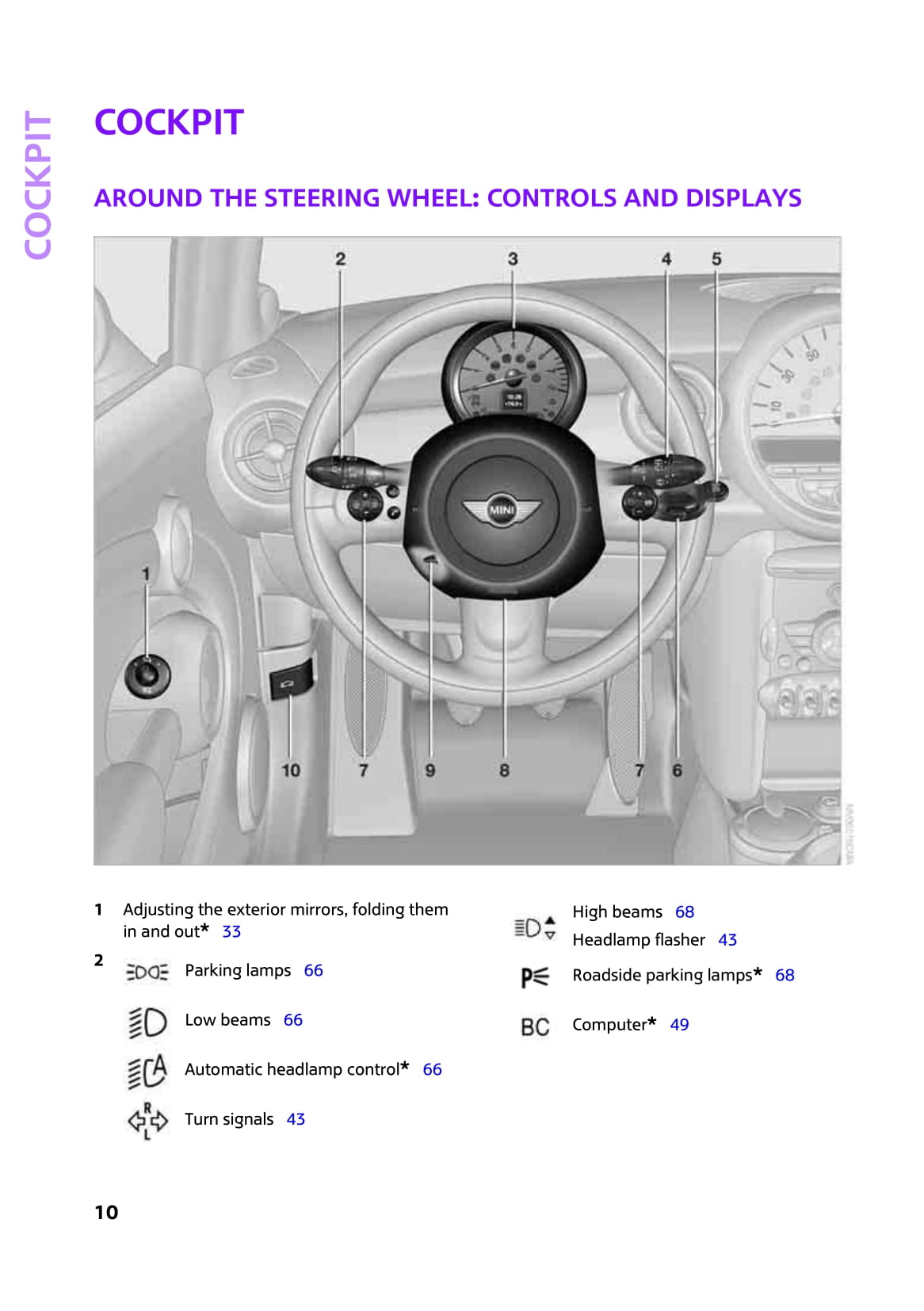 2007-2010 Mini Clubman/Cooper/One Gebruikershandleiding | Engels