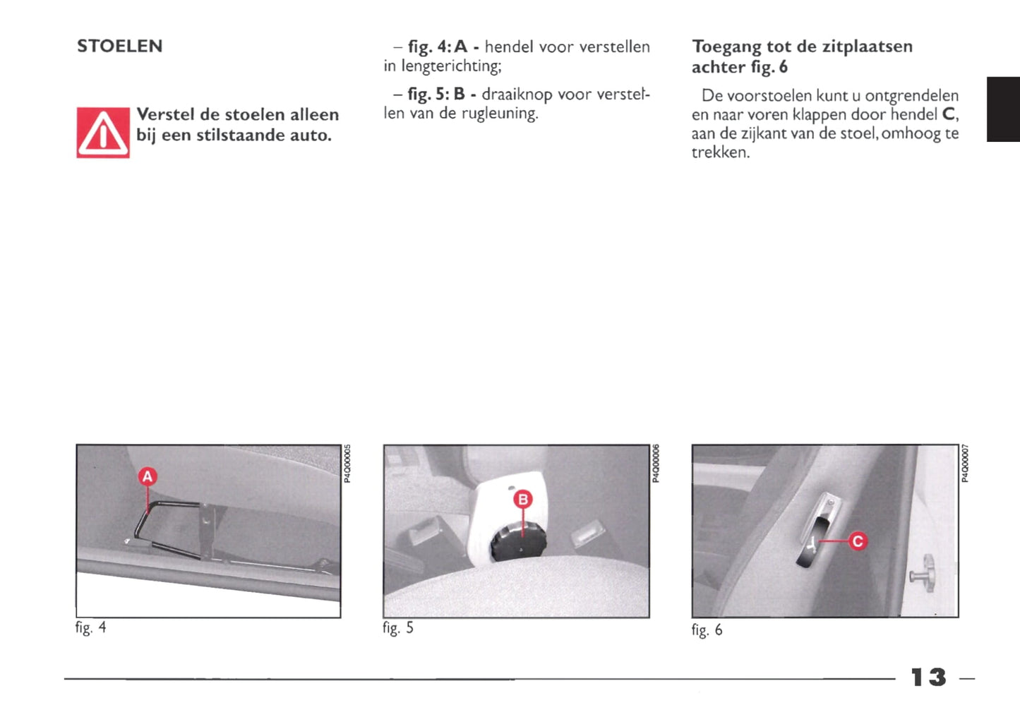 1999-2000 Fiat Seicento Owner's Manual | Dutch