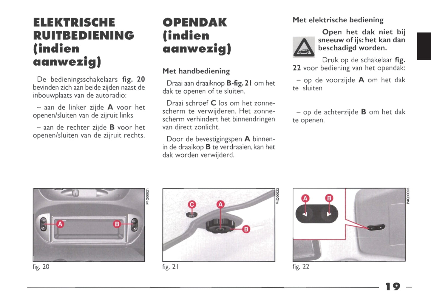 1999-2000 Fiat Seicento Owner's Manual | Dutch