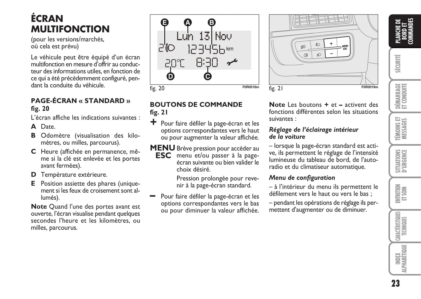 2013-2014 Fiat Linea Owner's Manual | French