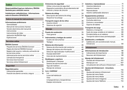 2019-2020 Skoda Fabia Owner's Manual | Spanish