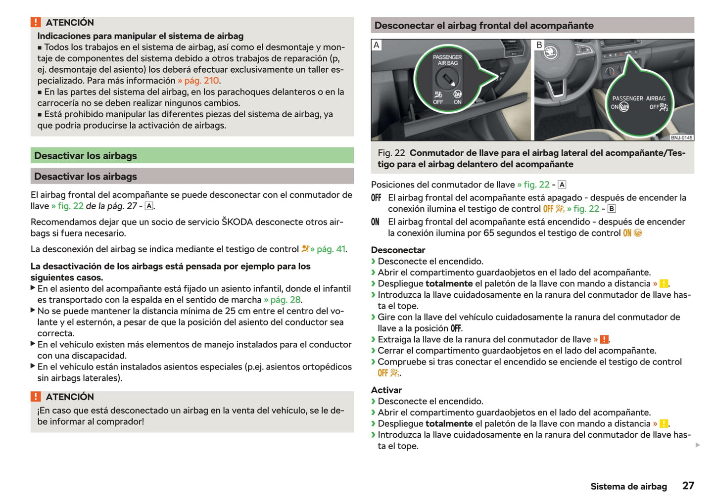 2019-2020 Skoda Fabia Owner's Manual | Spanish