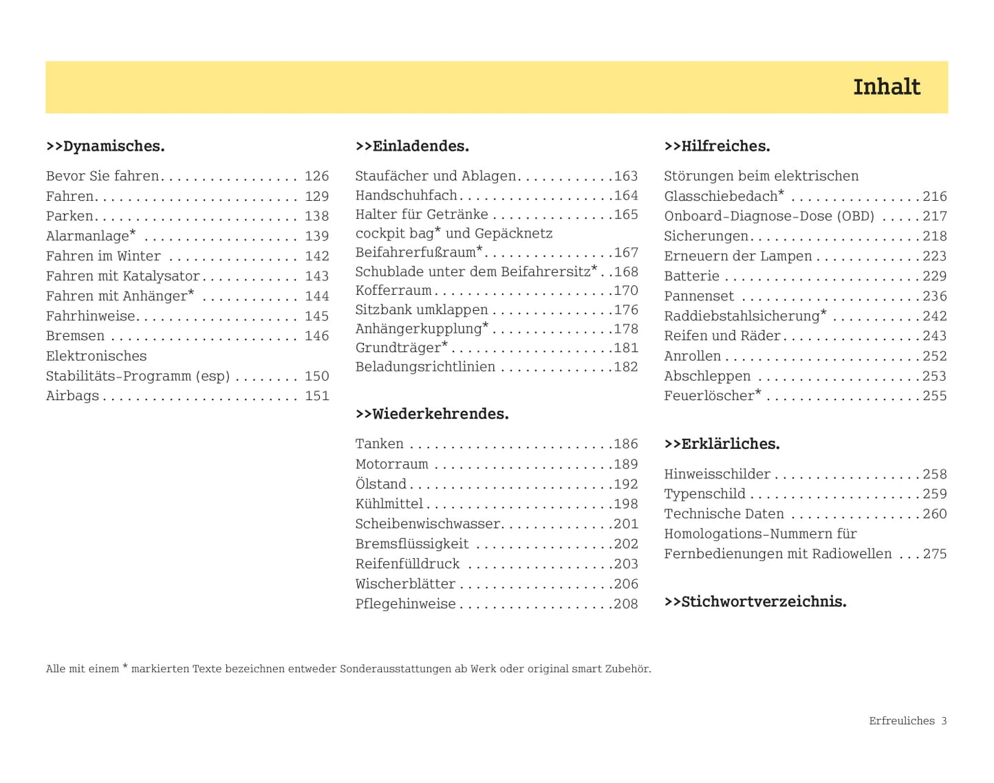 2003-2006 Smart Forfour Owner's Manual | German