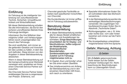 2010-2015 Chevrolet Spark Owner's Manual | German