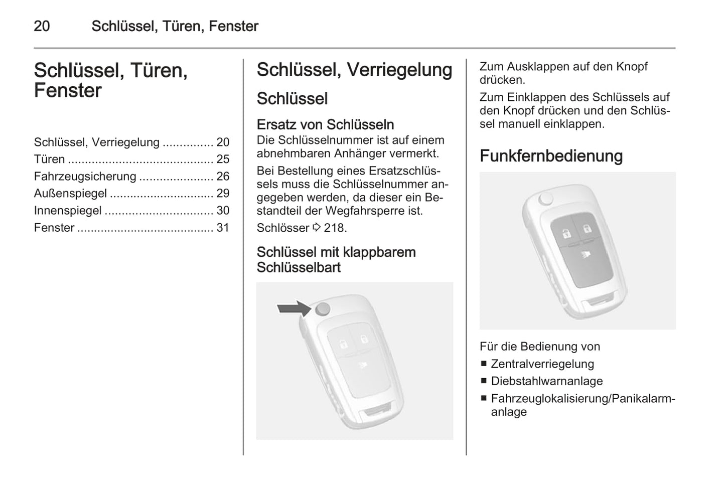 2010-2015 Chevrolet Spark Owner's Manual | German