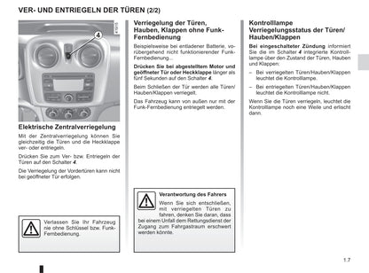 2016-2020 Dacia Logan/Logan MCV Owner's Manual | German