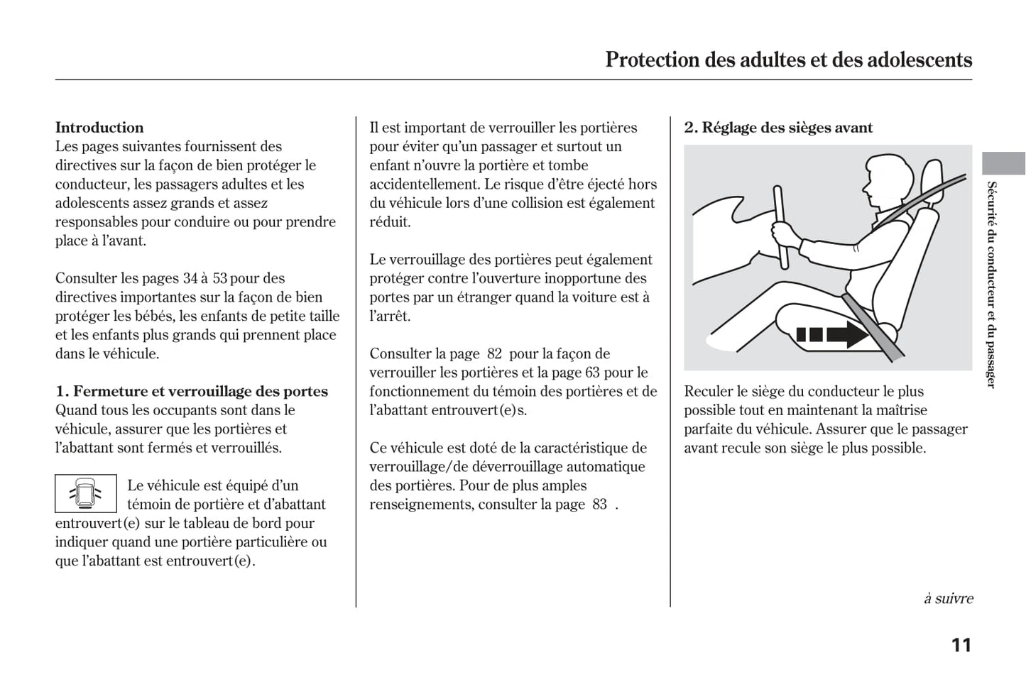 2007-2010 Honda CR-V Manuel du propriétaire | Français