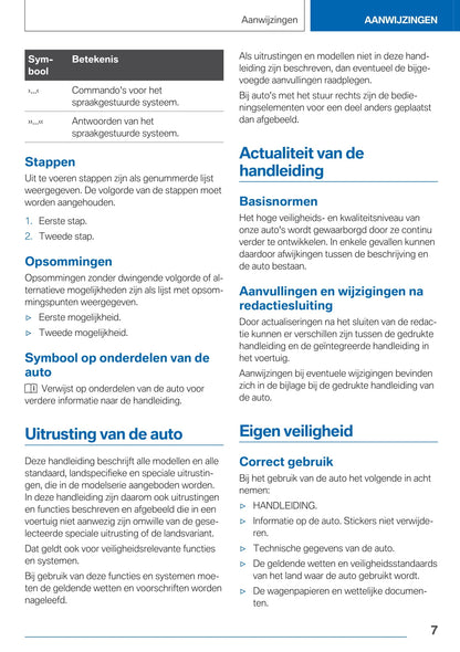 2020-2021 BMW Z4 Owner's Manual | Dutch