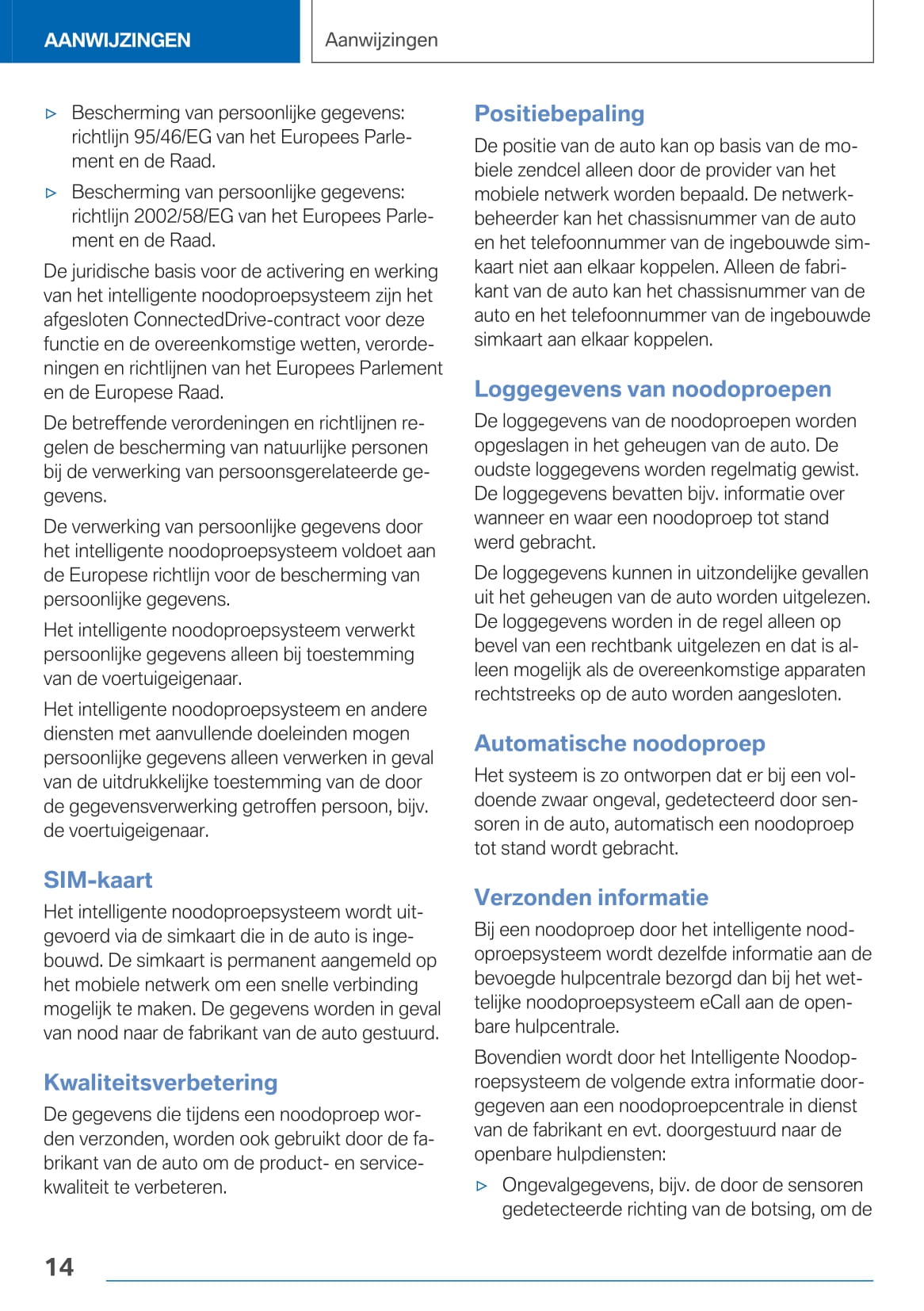 2020-2021 BMW Z4 Owner's Manual | Dutch