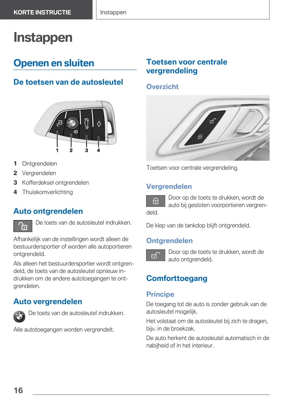 2020-2021 BMW Z4 Owner's Manual | Dutch