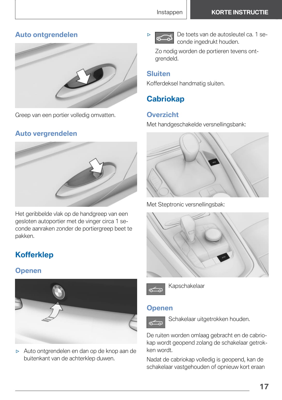 2020-2021 BMW Z4 Owner's Manual | Dutch