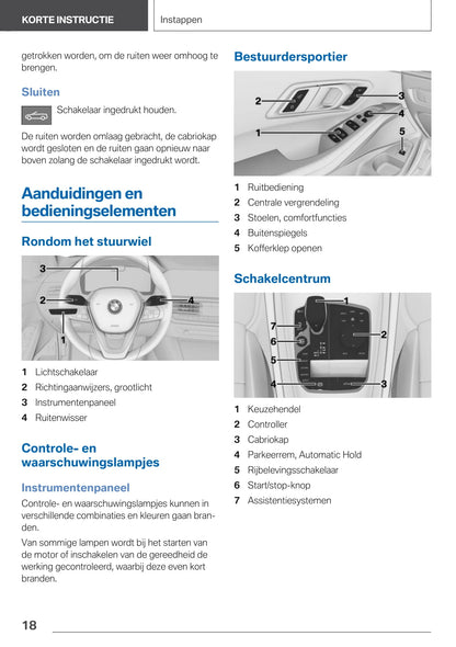 2020-2021 BMW Z4 Owner's Manual | Dutch