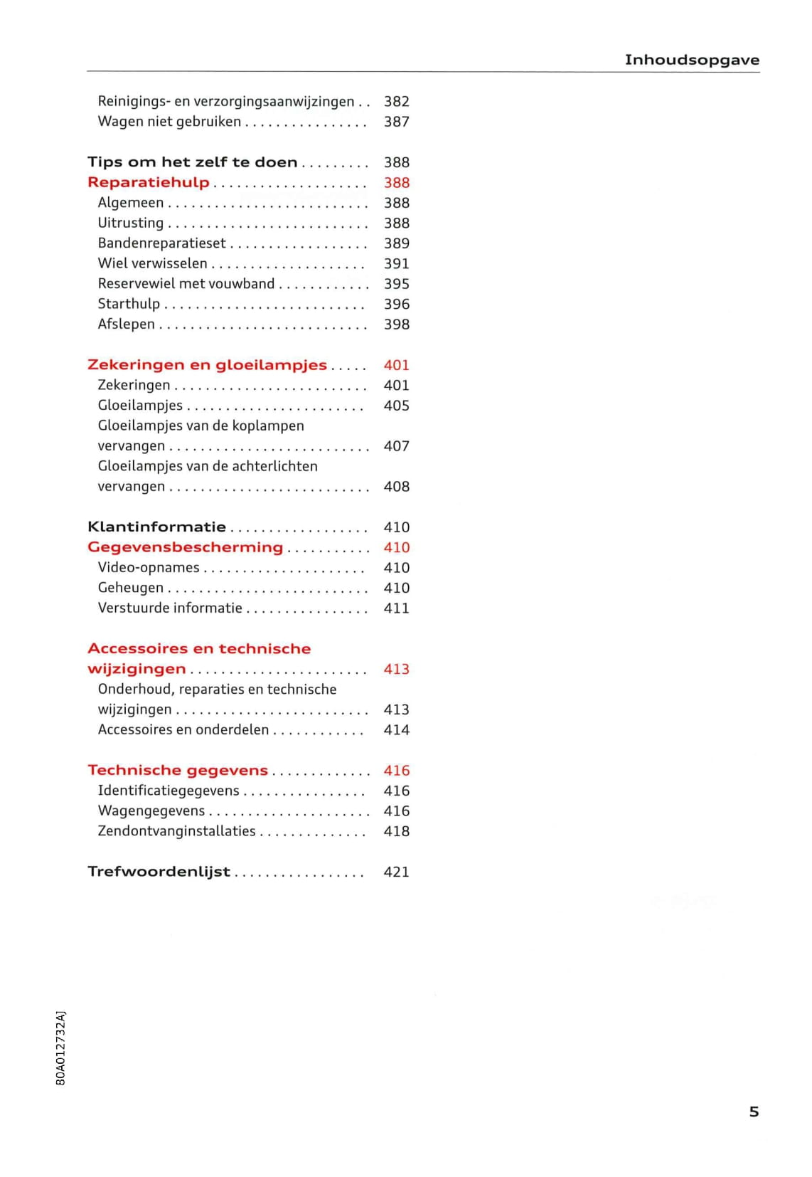 2018-2020 Audi Q5 Gebruikershandleiding | Nederlands