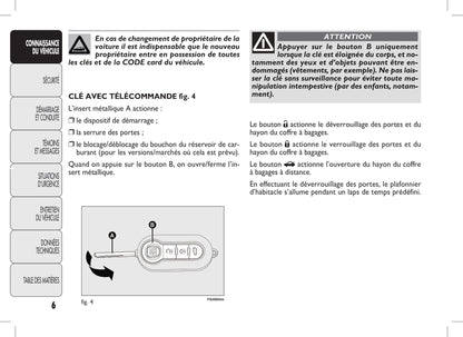 2010-2011 Fiat Punto/Punto Evo Owner's Manual | French