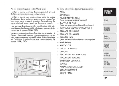 2010-2011 Fiat Punto/Punto Evo Owner's Manual | French