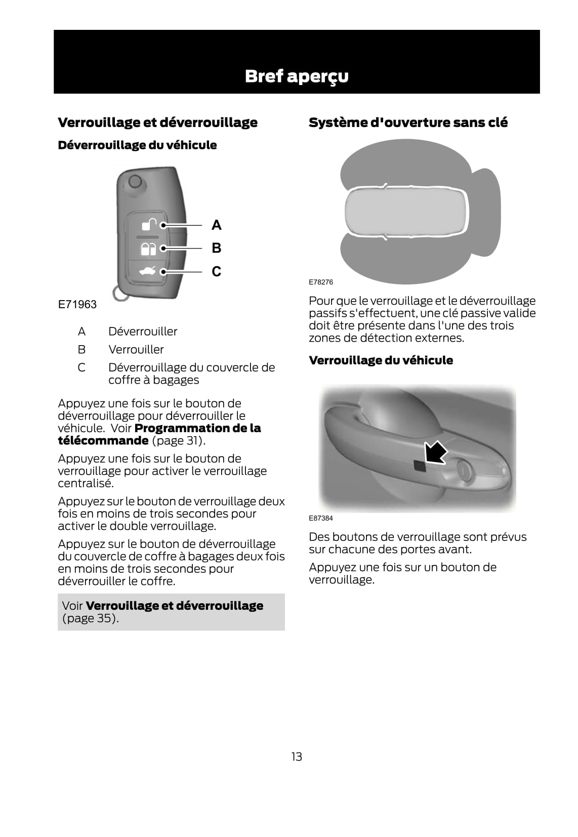 2011-2012 Ford Fiesta Owner's Manual | French