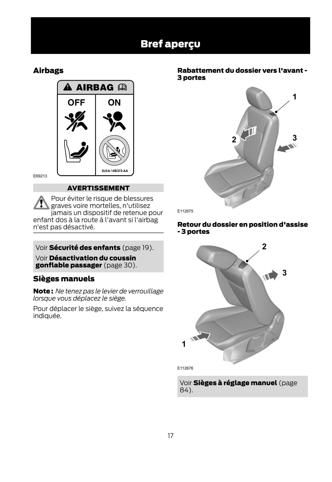 2011-2012 Ford Fiesta Owner's Manual | French