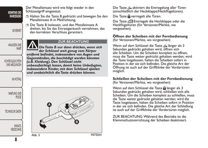 2008-2016 Fiat Qubo Manuel du propriétaire | Allemand