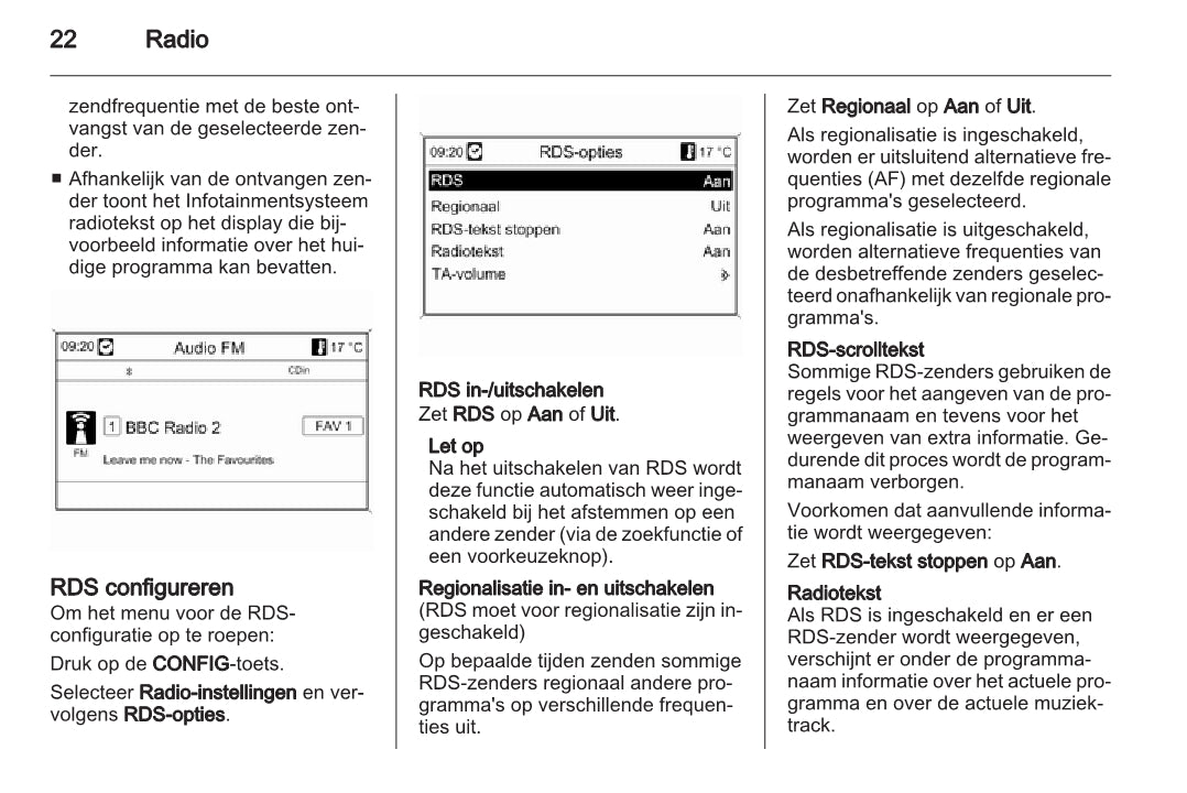 Opel Mokka Navi 600 / CD 400 infotainment Handleiding