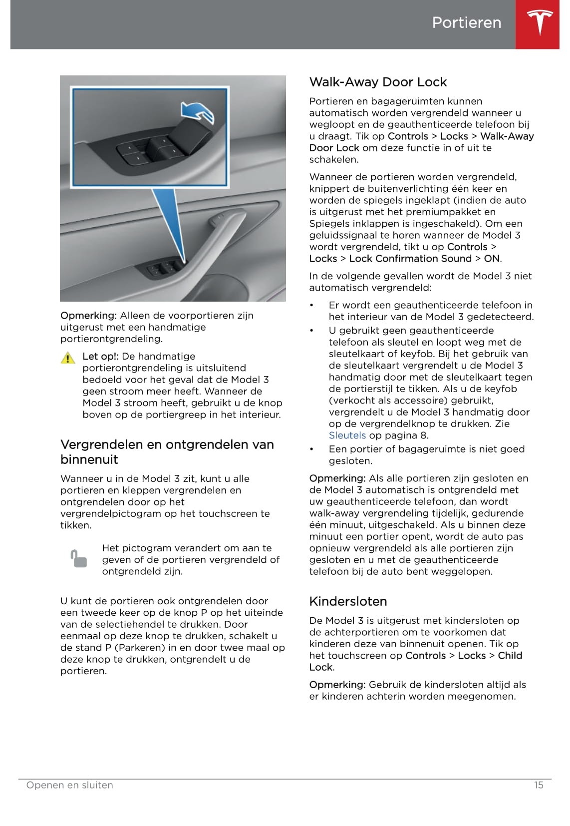 2019 Tesla Model 3 Gebruikershandleiding | Nederlands