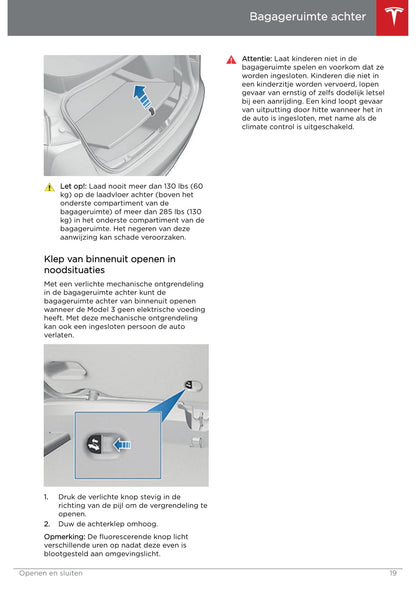 2019 Tesla Model 3 Gebruikershandleiding | Nederlands