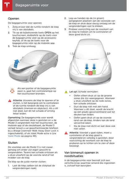 2019 Tesla Model 3 Gebruikershandleiding | Nederlands