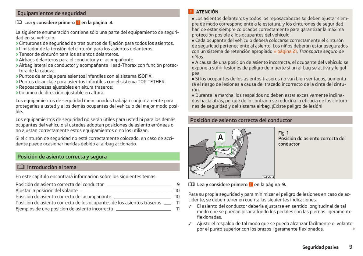 2014-2015 Skoda Citigo Owner's Manual | Spanish