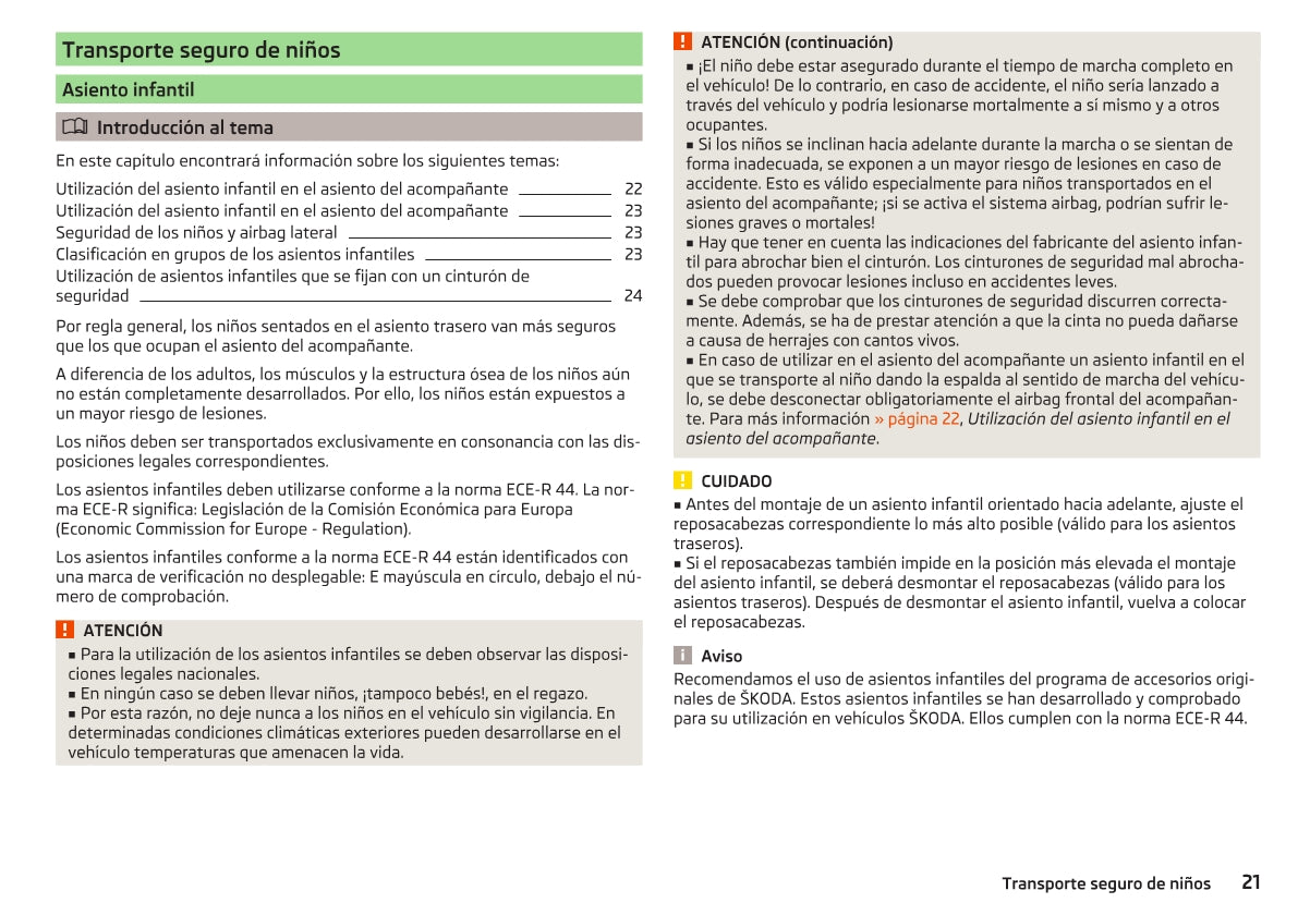 2014-2015 Skoda Citigo Owner's Manual | Spanish