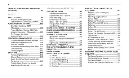 2020 Chrysler 300 Owner's Manual | English