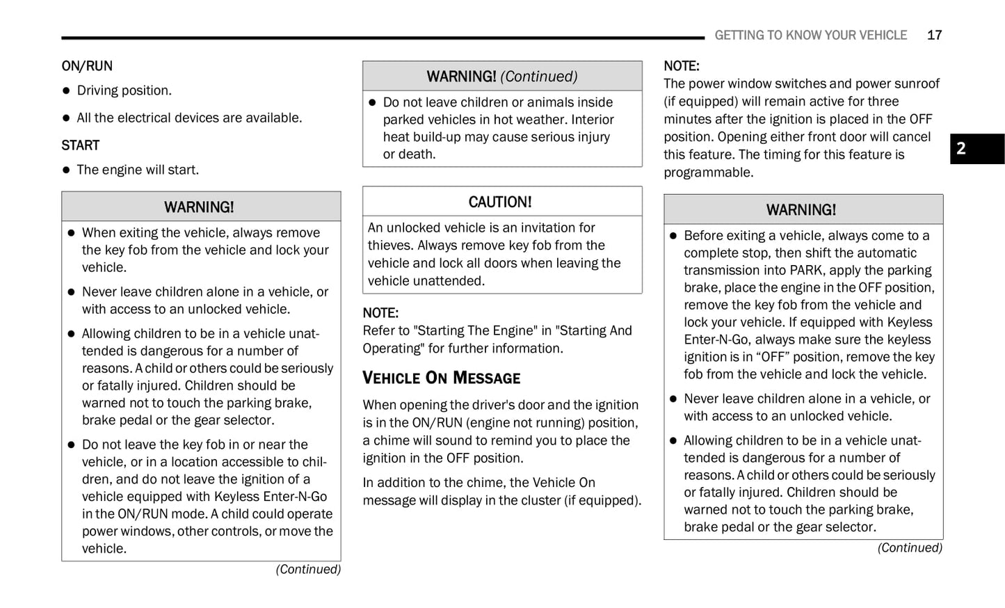 2020 Chrysler 300 Owner's Manual | English