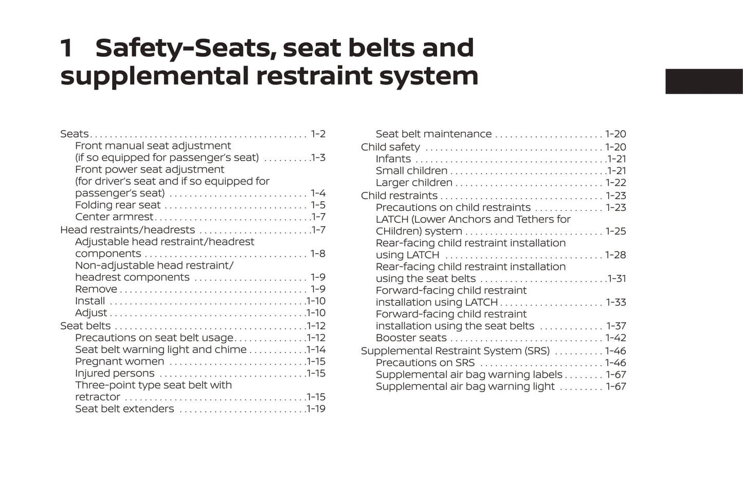 2021 Nissan Altima Sedan Owner's Manual | English