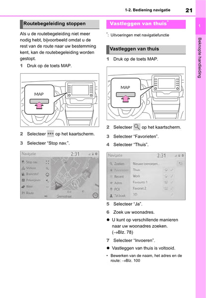 Toyota Yaris Cross Navigation Multimedia Handleiding 2021 - 2023