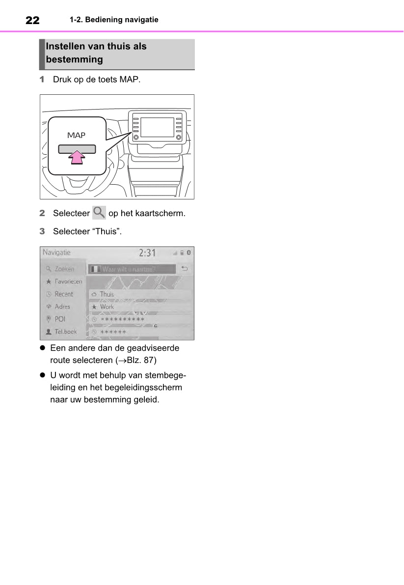 Toyota Yaris Cross Navigation Multimedia Handleiding 2021 - 2023