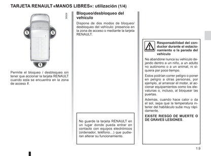 2014-2019 Renault Trafic Manuel du propriétaire | Espagnol