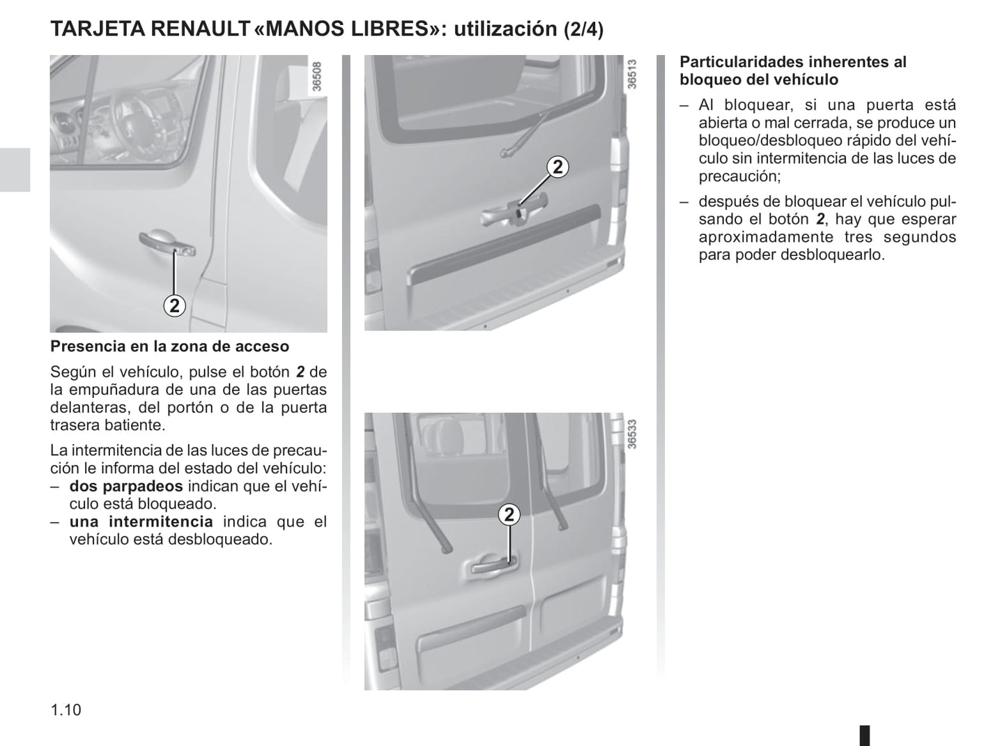 2014-2019 Renault Trafic Manuel du propriétaire | Espagnol