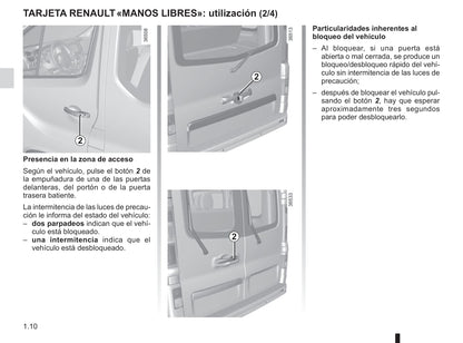 2014-2019 Renault Trafic Manuel du propriétaire | Espagnol